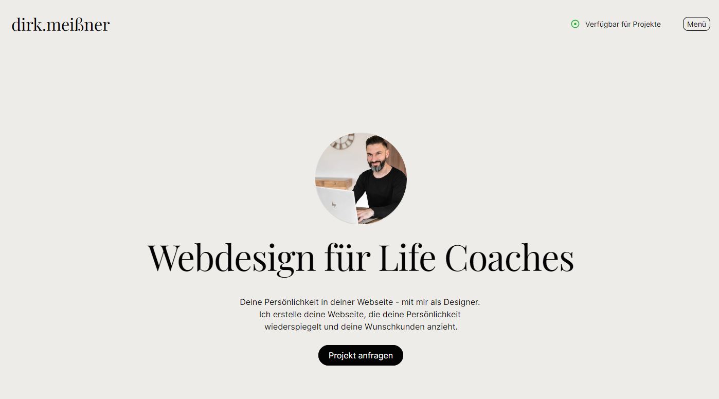 Portfolio Webdesign für Life Coaches